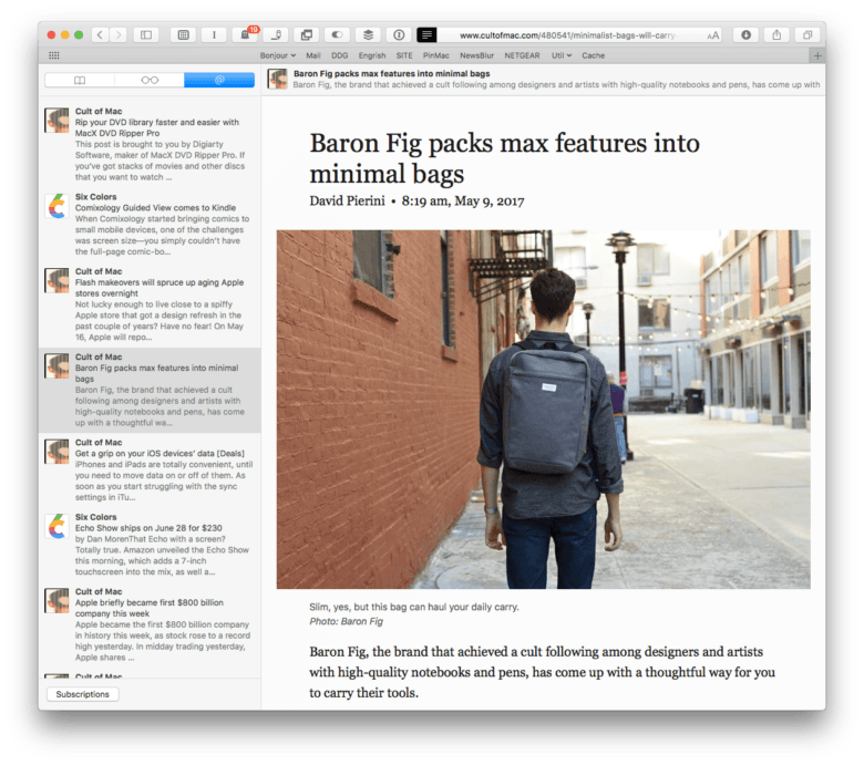 Viennarss The Free And Open Source Rss/atom Reader For Mac